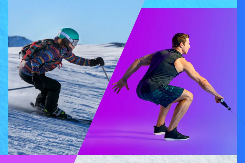 Skiër met knieblessure na een val op de piste tijdens wintersport
